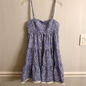 Altar'd State Blue and White Floral Dress